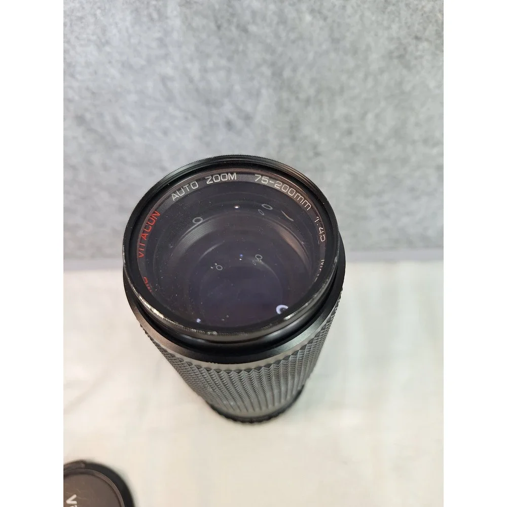 Vitacon Auto Zoom 75-200mm f4.5 Macro Lens Minolta MD Mount Japan 55mm Filter